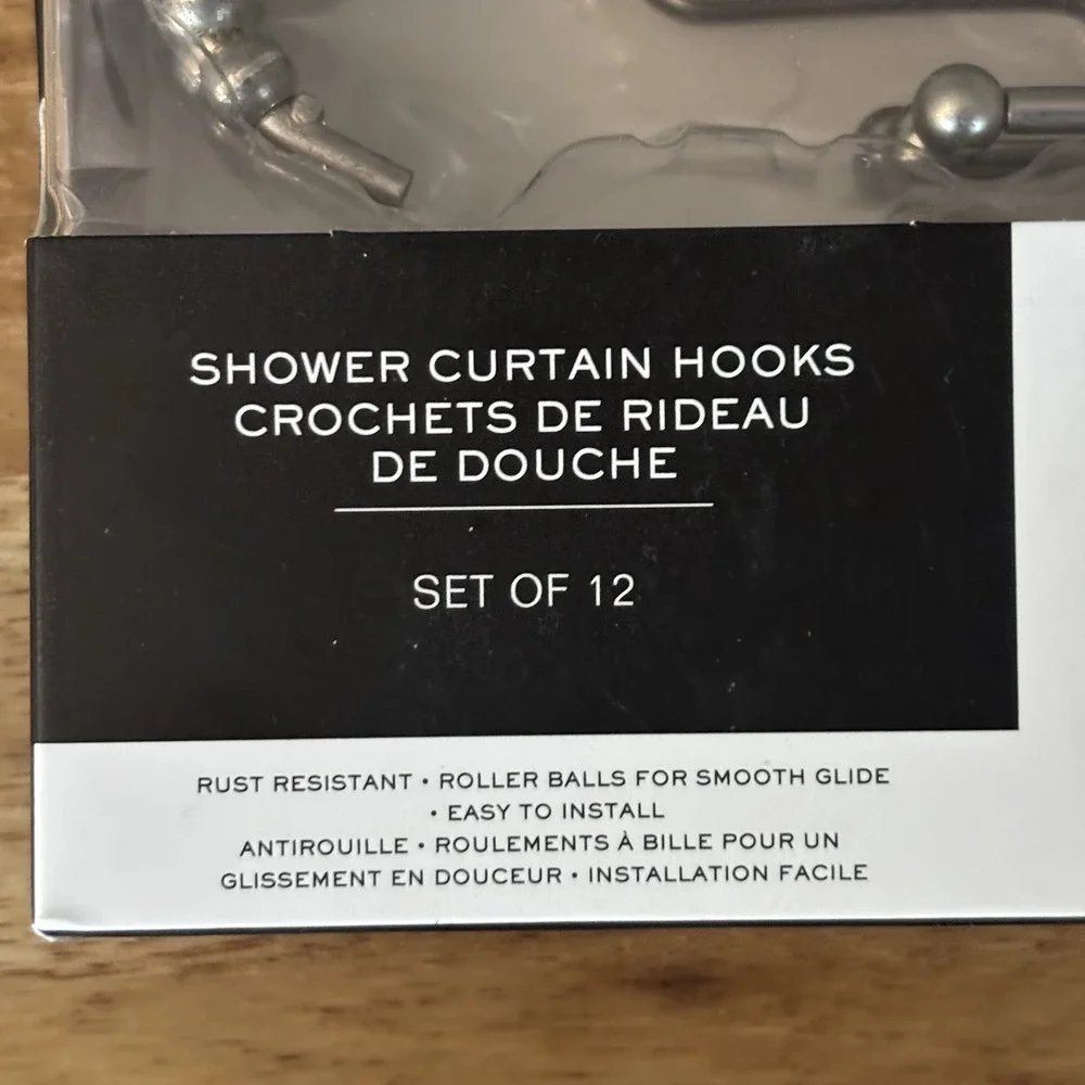 Lauren Ralph Lauren Set Of 12 Shower Curtain Hooks Rust Resistant Classic NEW